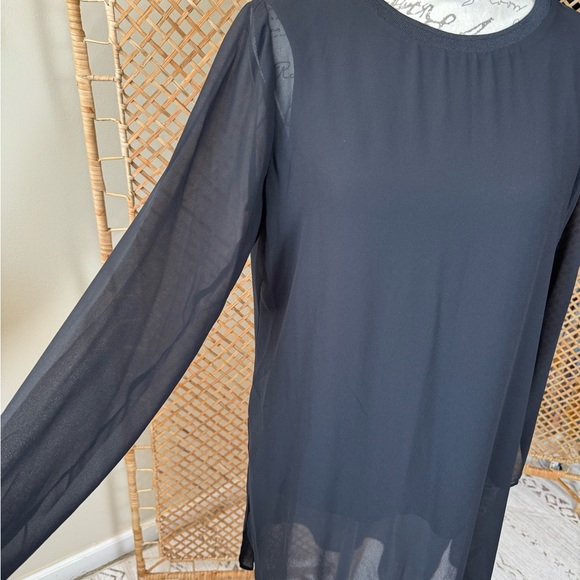 Alfani Sheer Black Tunic - Picture 11 of 14